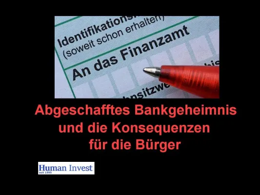 Bild: Abgeschafftes Bankgeheimnis und die Konsequenzen für die Bürger