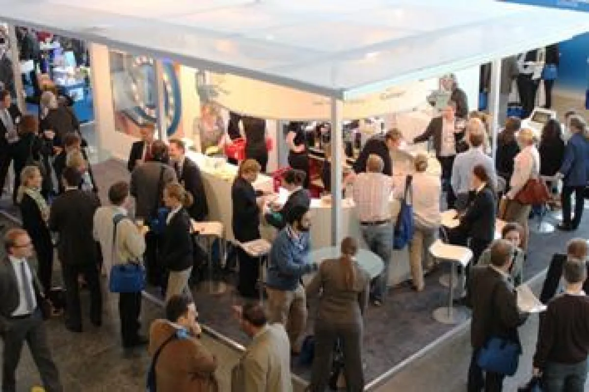 Messestand von Cochlear auf dem diesjährigen HNO-Kongress in Mainz (Foto: Schaarschmidt)