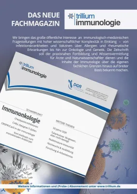Bild: Neues Fachmagazin „Trillium Immunologie“