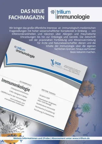 Bild: Neues Fachmagazin „Trillium Immunologie“