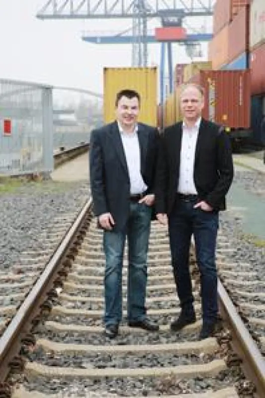 Die beiden Geschäftsführer der Contargo Rail Services GmbH Michael Lückenbach (links) und Andreas Ma