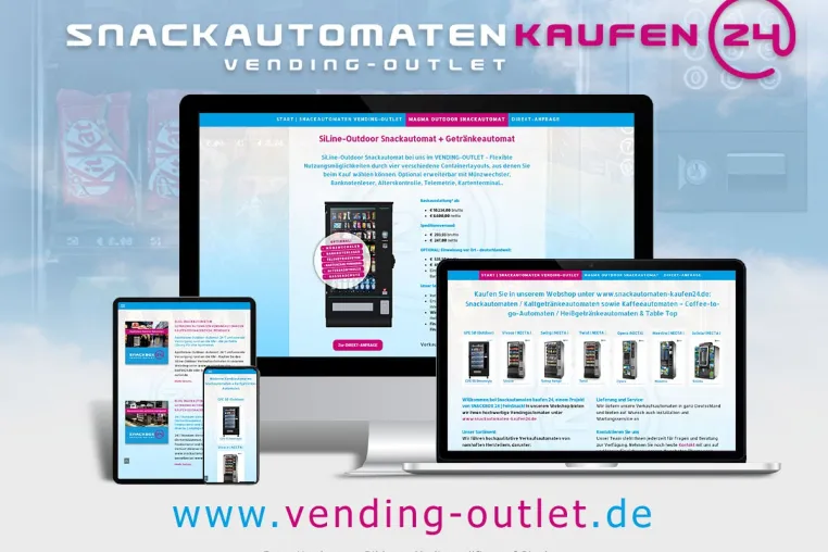 Bild: SiLine-Outdoor Snackautomat - Sicher, winterfest, flexibel konfigurierbar fuer Gewerbe, Behoerden und Vereine