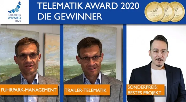 Bild: Telematik Award 2020: Die Gewinner der Kategorien Fuhrpark-Management, Trailer-Telematik und Bestes Projekt