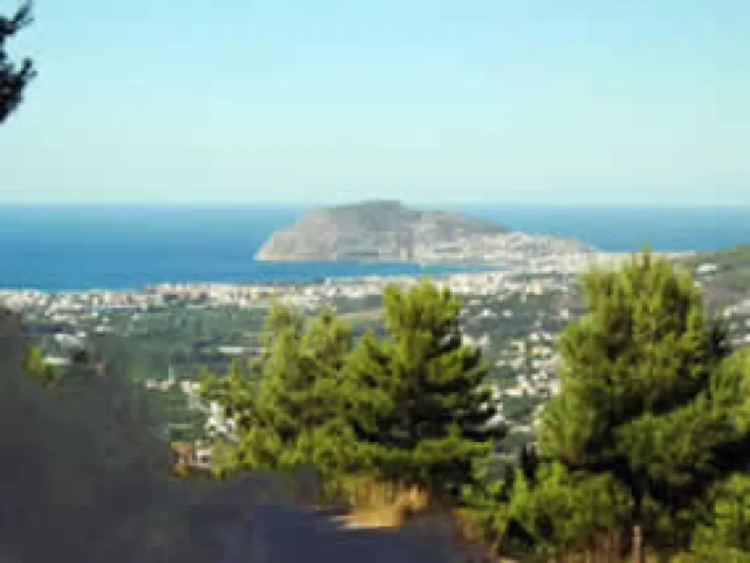 Alanya von den Bergen aus gesehen