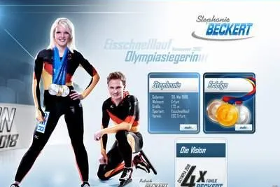 Bild: Eisschnelllauf-Ass Stephanie Beckert mit neuer Webseite