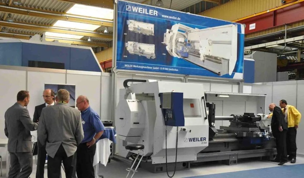 Zyklengesteuerte Präzisions-Drehmaschine E90  von WEILER (Foto: WEILER Werkzeugmschinen GmbH).