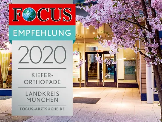 Bild: Dr. Schreyer Praxis für Kieferorthopädie erneut mit der Focus-Empfehlung ausgezeichnet