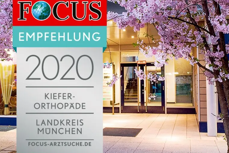 Dr. Schreyer Praxis für Kieferorthopädie erneut mit der Focus-Empfehlung ausgezeichnet Bild: Dr. Schreyer Praxis für Kieferorthopädie erneut mit der Focus-Empfehlung ausgezeichnet
