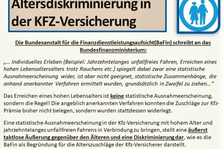 Warum lassen sich 10 Millionen Senioren von den Kfz-Versicherern so viel gefallen? Bild: Warum lassen sich 10 Millionen Senioren von den Kfz-Versicherern so viel gefallen?