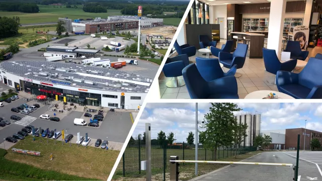 Motorpark Lohne bietet als 1. Autohof Deutschlands ein intelligentes LKW-Parkplatzkonzept Bild: Motorpark Lohne bietet als 1. Autohof Deutschlands ein intelligentes LKW-Parkplatzkonzept