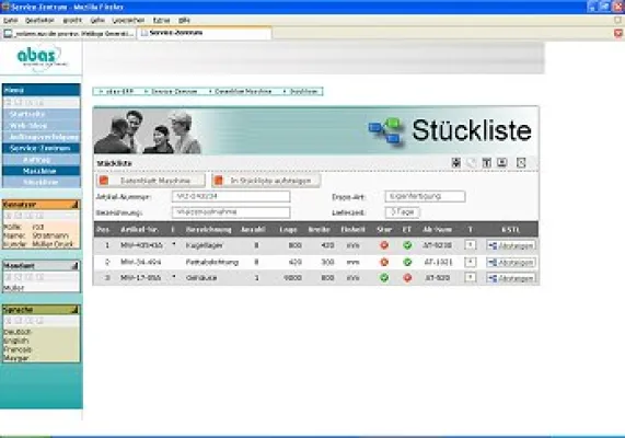 abas-Business-Software mit neuem Servicezentrum - Neue Funktion unterstützt Kundennähe und Servicequalität Bild: abas-Business-Software mit neuem Servicezentrum - Neue Funktion unterstützt Kundennähe und Servicequalität