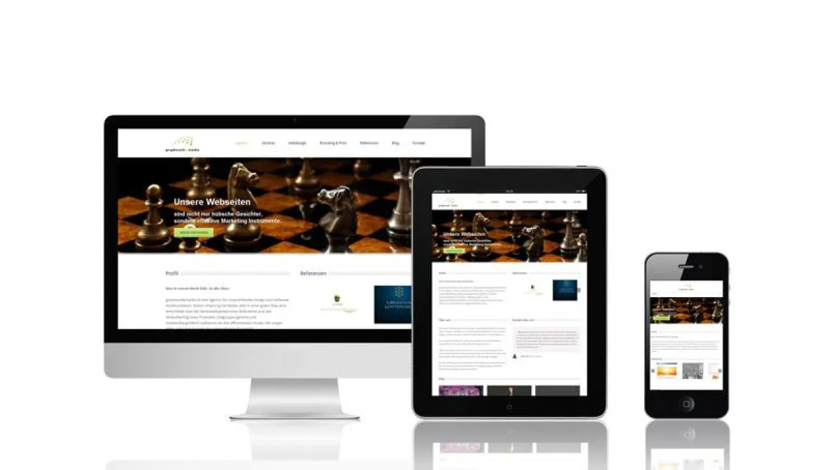 Mobilfreundliches Responsive Webdesign der Internetagentur graphworkx media