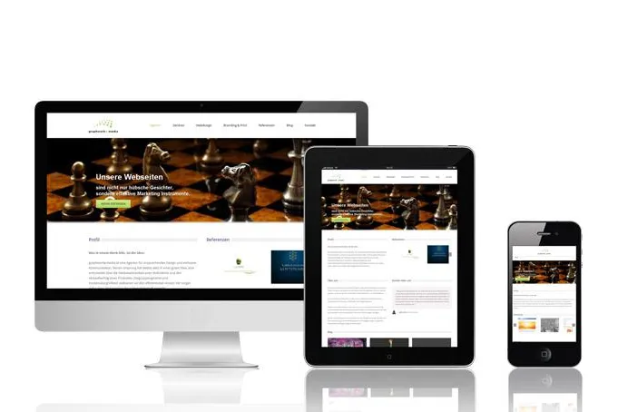 Responsive Webdesign der Internetagentur graphworkx media macht Unternehmensauftritte mobilfreundlich Bild: Responsive Webdesign der Internetagentur graphworkx media macht Unternehmensauftritte mobilfreundlich