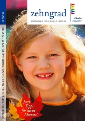 Hamburger Familien im Herbst - zehngrad Oktober/November erschienen Bild: Hamburger Familien im Herbst - zehngrad Oktober/November erschienen