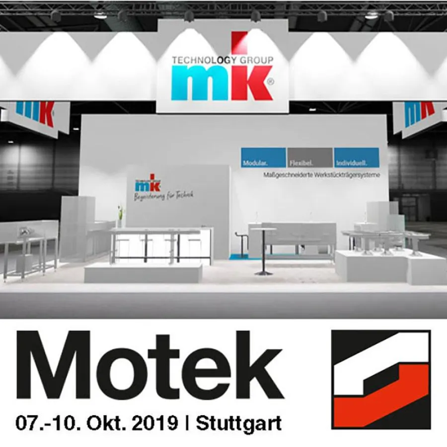 mk zeigt auf der Motek 2019 seine individuellen Systemlösungen für den Werkstückträger-Transport