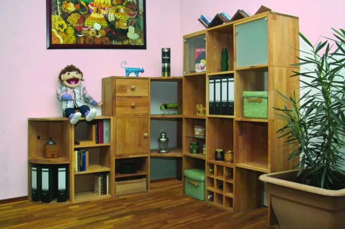 Flexicube-Regal, Aufbauvarianten und Zubehör