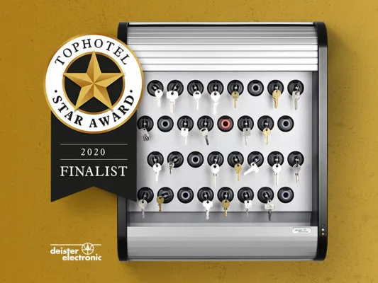 Bild: deister electronic ist Finalist beim „Tophotel Star Award 2020“ in der Kategorie „Prozessoptimierung“