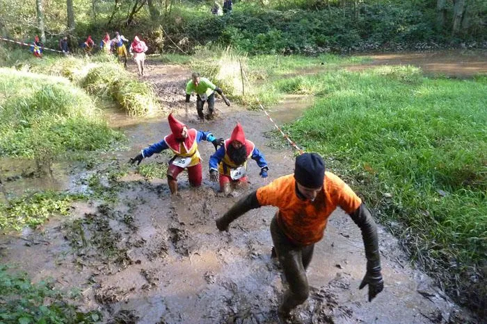 Bild: Schneemenschen beim Toughrun Saar dabei