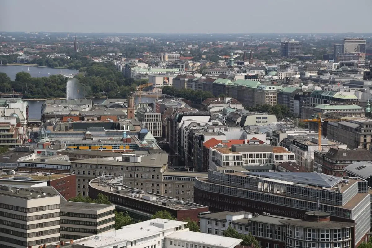 Luftaufnahme von Hamburg
