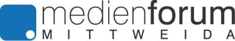 Bild: Jörg Howe und Udo Reiter beim Medienforum Mittweida