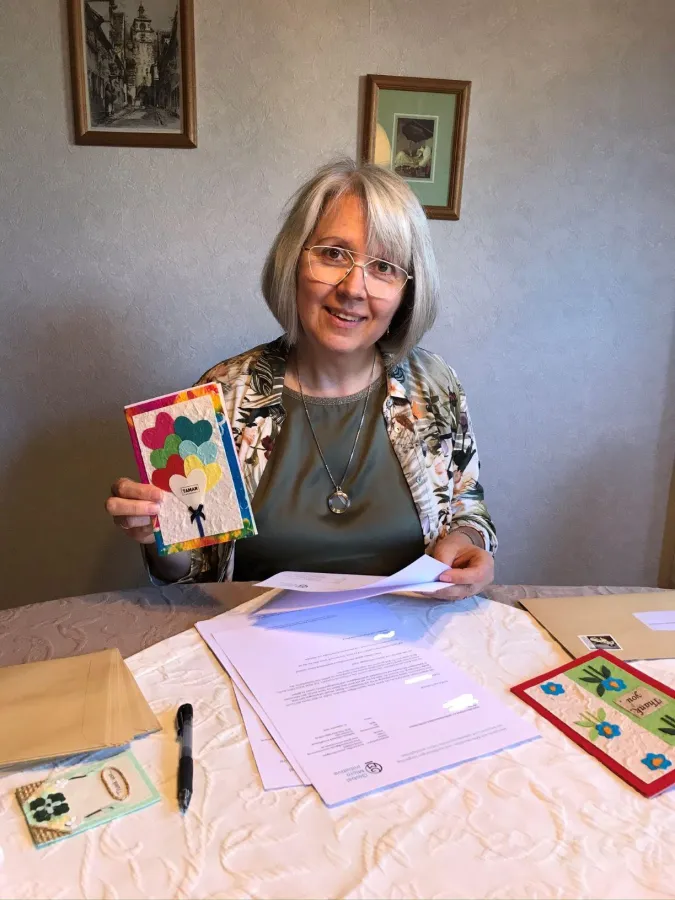 Danke-Karten an Spender, Foto: GMI