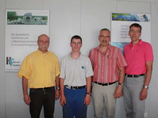 Bild: Berufsausbildung bei Hürner - Funken GmbH erfolgreich abgeschlossen