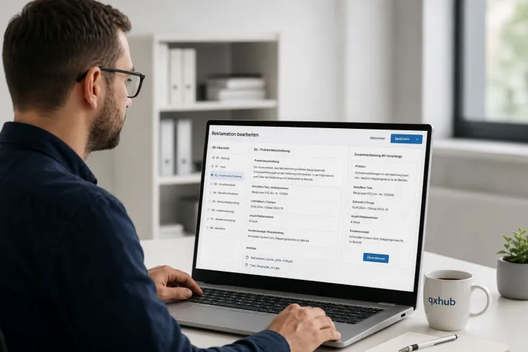 Bild: qxhub erweitert Reklamationsmanagement um integrierte KI-Unterstützung