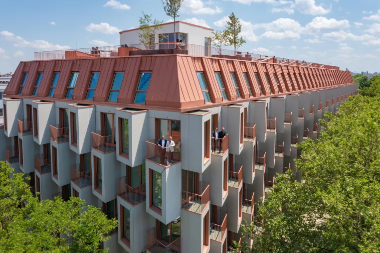 Bauwerk und UNStudio stellen gemeinsames Neubau-Projekt Van B in München-Schwabing vor Bild: Bauwerk und UNStudio stellen gemeinsames Neubau-Projekt Van B in München-Schwabing vor