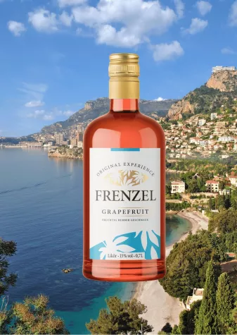 Bild: Der exquisite Likör FRENZEL Grapefruit nun im Sortiment von Bundesbrand.de
