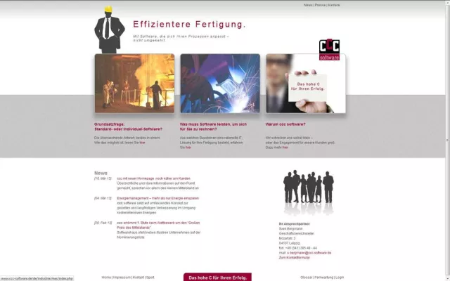 Bild: ccc mit neuer Homepage noch näher am Kunden