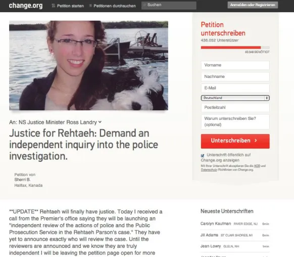 Bild: Gruppenvergewaltigung Rehtaeh Parsons: Unabhängige Überprüfung zu Ermittlungen beschlossen
