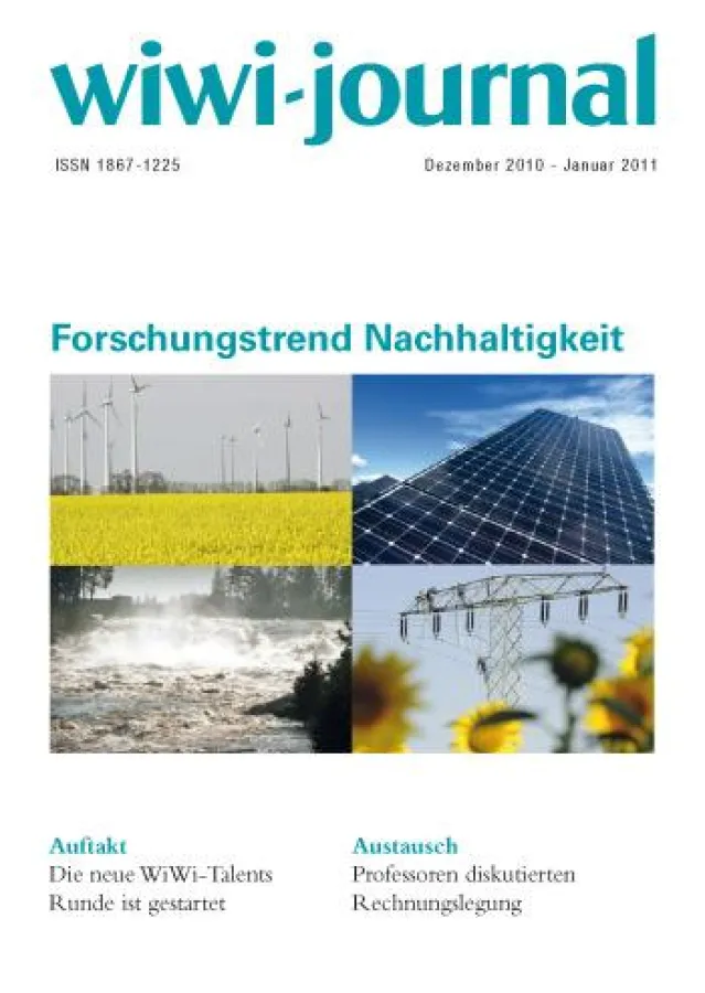 Trend zu Nachhaltigkeit - Schwerpunktthema im neuen WiWi-Journal