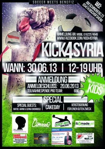 Bild: Sponsoring: Charity-Fussballevent Kick 4 Syria
