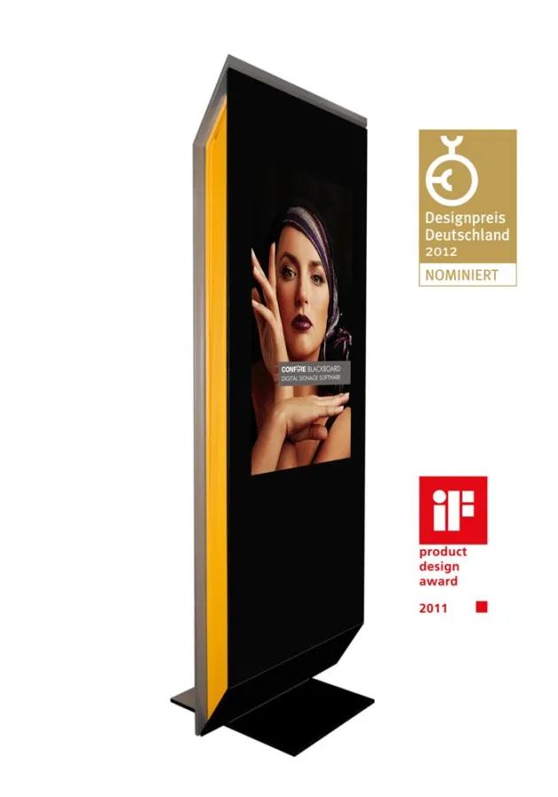 Confire Stele A46 von STÜBER SYSTEMS für den Deutschen Desingpreis 2012 nominiert