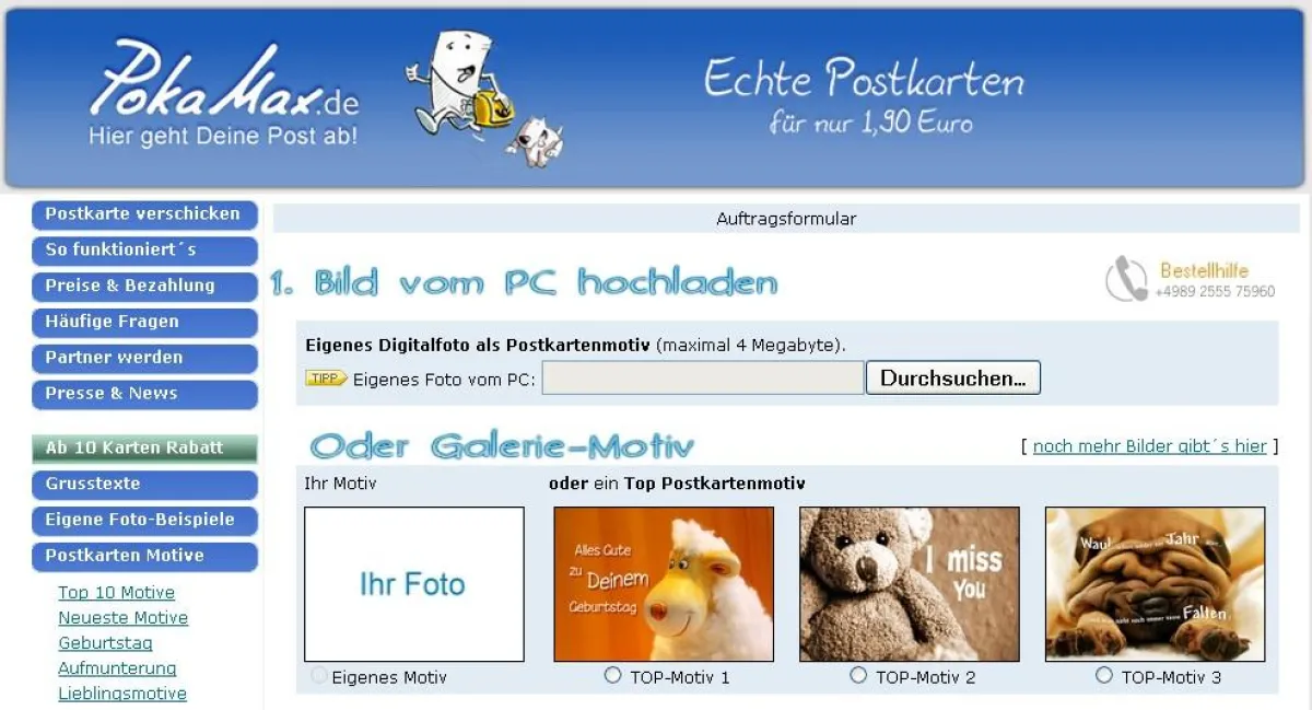 So geht's - echte Postkarten von der PokaMax GmbH