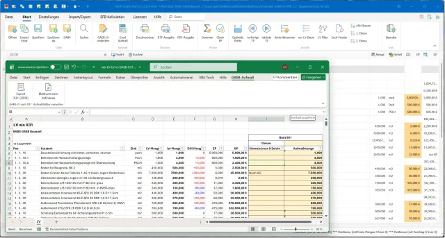 Bild: Neu in GAEB-Online 2025: GAEB-X31-Generator ermöglicht Mengenübergabe direkt aus Excel