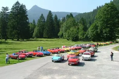 Bild: FIAT 850 Alpentour 2008 mit Rekordbeteiligung