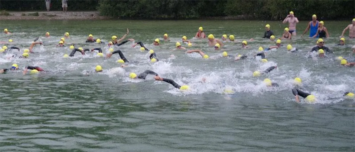 Start beim Starnberger See Schwimmen