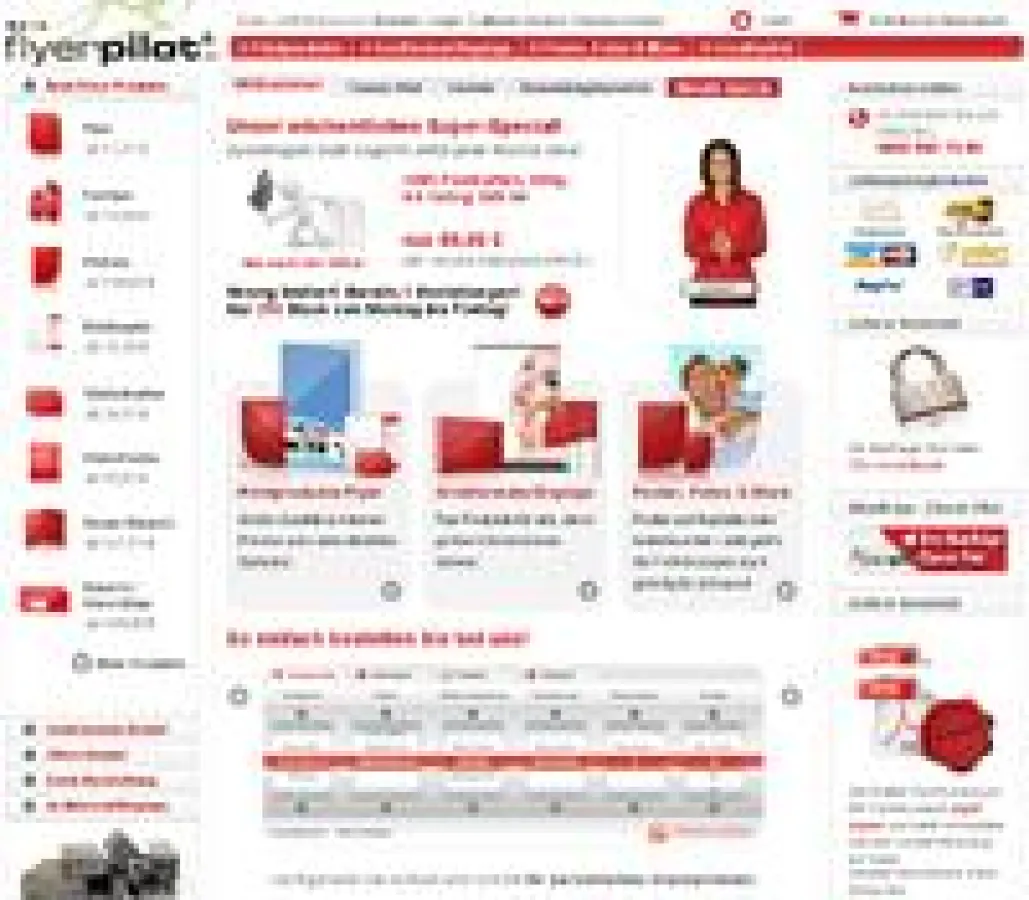 Kundenservice bei flyerpilot.de: bis zu 500 MB pro Druckauftrag hochladen.