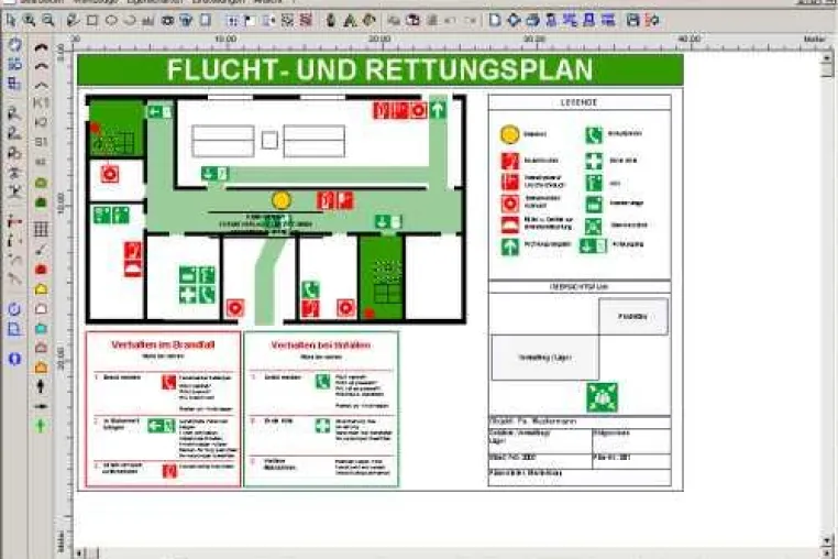 Bild: Flucht-, Rettungs- und Feuerwehrpläne professionell und konkurrenzlos günstig erstellen