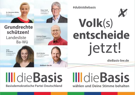 Bild: dieBasis tritt zur Bundestagswahl 2021 an