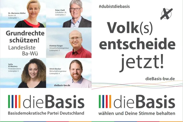 Bild: dieBasis tritt zur Bundestagswahl 2021 an