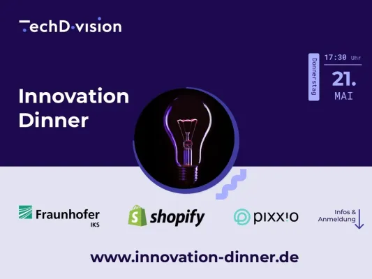TechDivision lädt zum 4. Innovation Dinner ein - KI im Unternehmensalltag im Fokus Bild: TechDivision lädt zum 4. Innovation Dinner ein - KI im Unternehmensalltag im Fokus