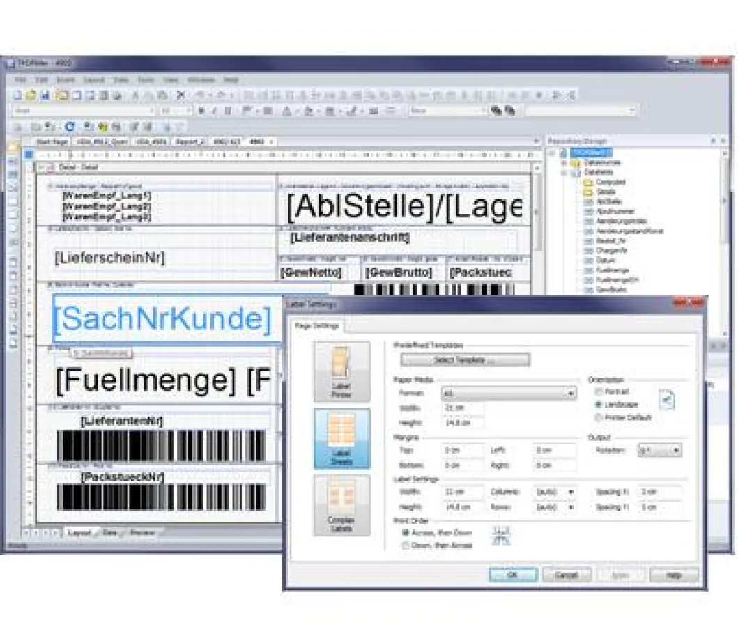 Schlank aber leistungsstark - Etikettensoftware TFORMer V7