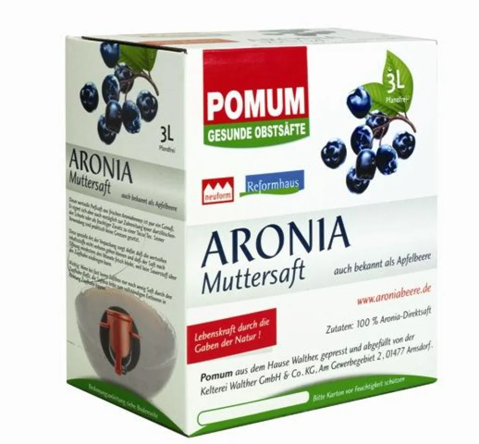 Optimale Verpackung: in der 3-Liter-Saftbox von der Kelterei Walther bleiben die wertvollen Inhaltsstoffe optimal vor dem Kontakt mit Sauerstoff geschützt. Das schmeckt man, und vor allem kommt dies d