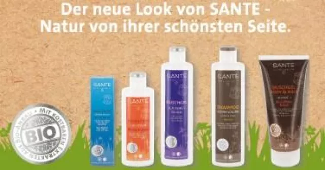 Bild: Sante Naturkosmetik von seiner schönsten Seite im neuem Design sowie neuen Düften und Pflegeserien
