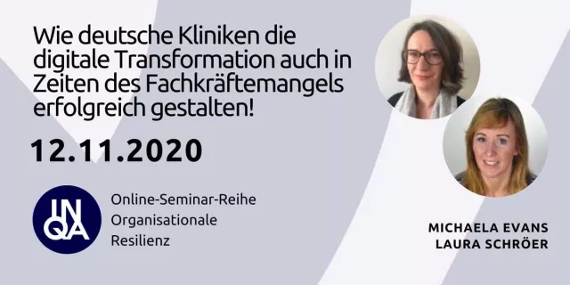 Bild: Online-Seminar - Wie deutsche Kliniken die digitale Transformation erfolgreich gestalten