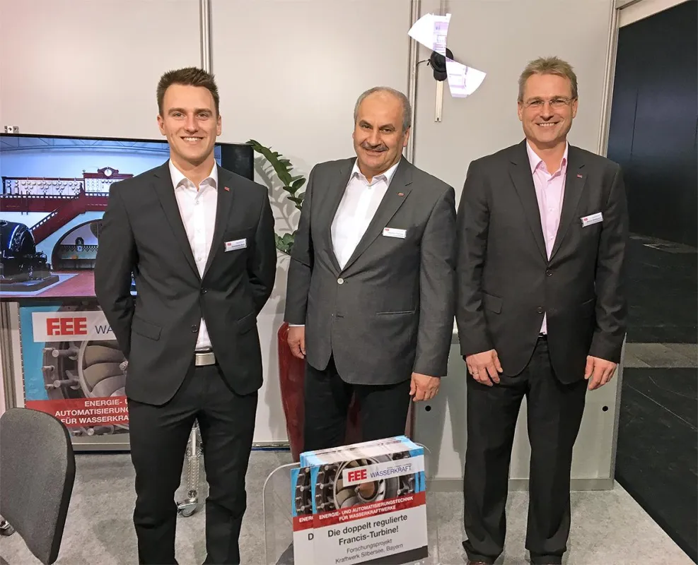 Das F.EE-Messeteam auf der RENEXPO INTERHYDRO in Salzburg