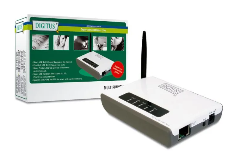 Bild: Channelnews - USB Net Technology – Exlusive DIGITUS Multifunktionsserver machen USB Geräte netzwerkfähig