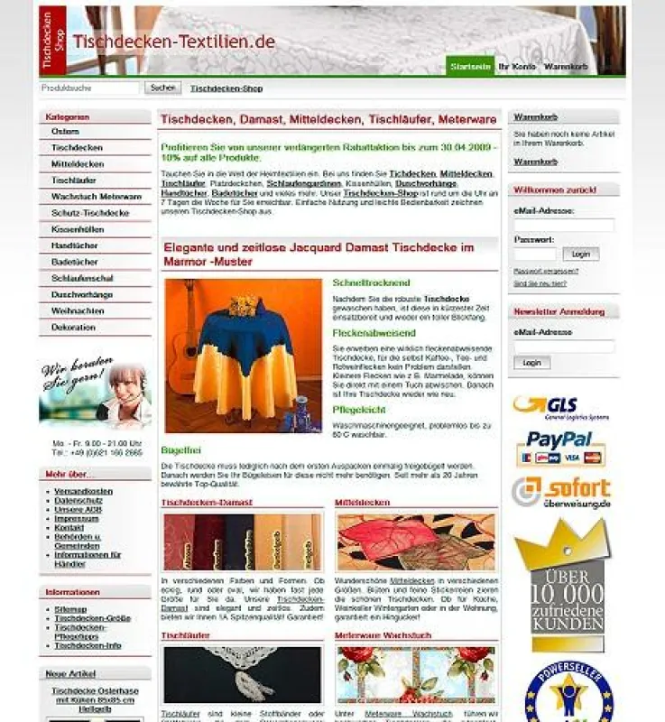 Tischdecken und Wachstuch-Meterware online kaufen